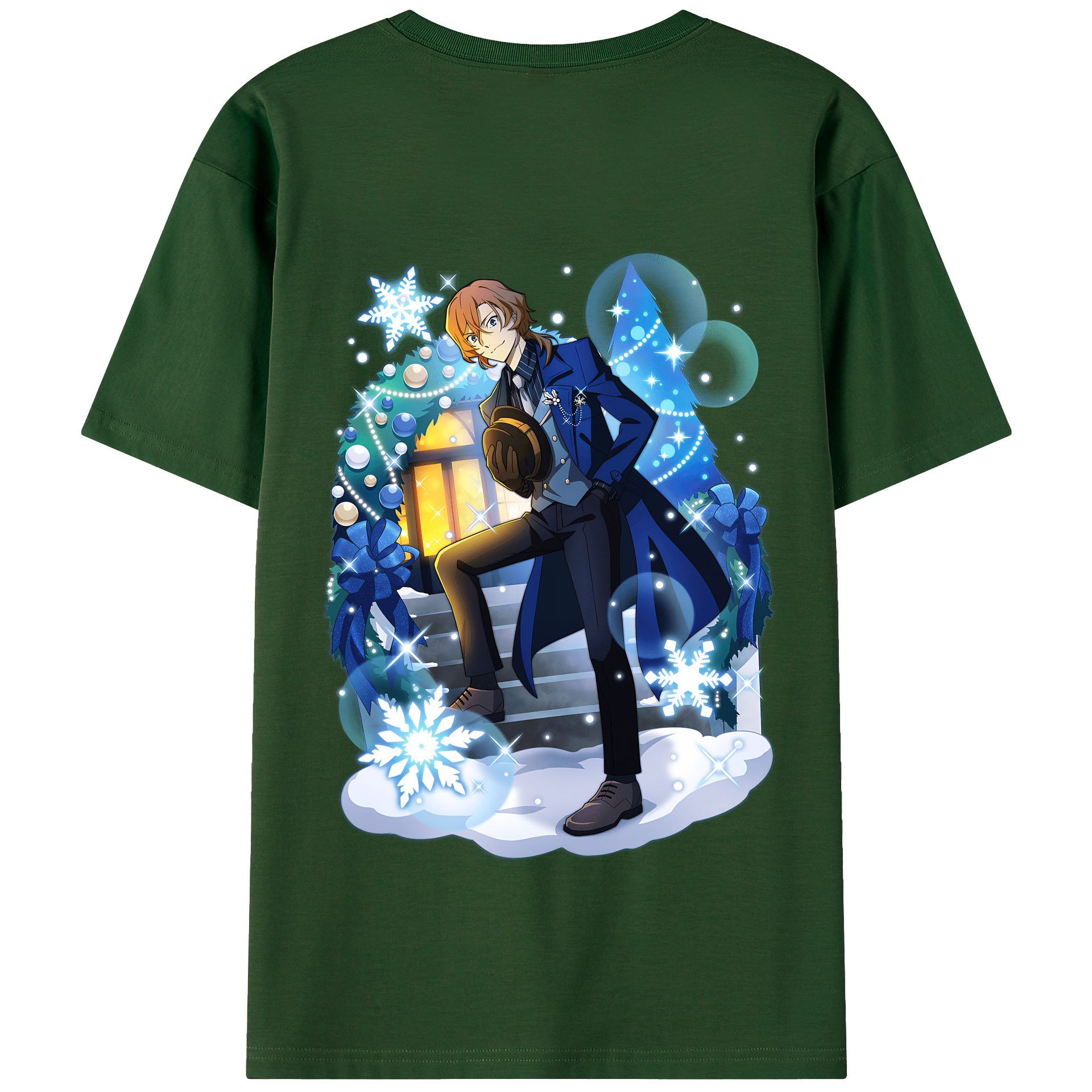 （画像用） 文豪ストレイドッグス Bungo Stray Dogs 綿100％半袖Tシャツ（背面プリント）